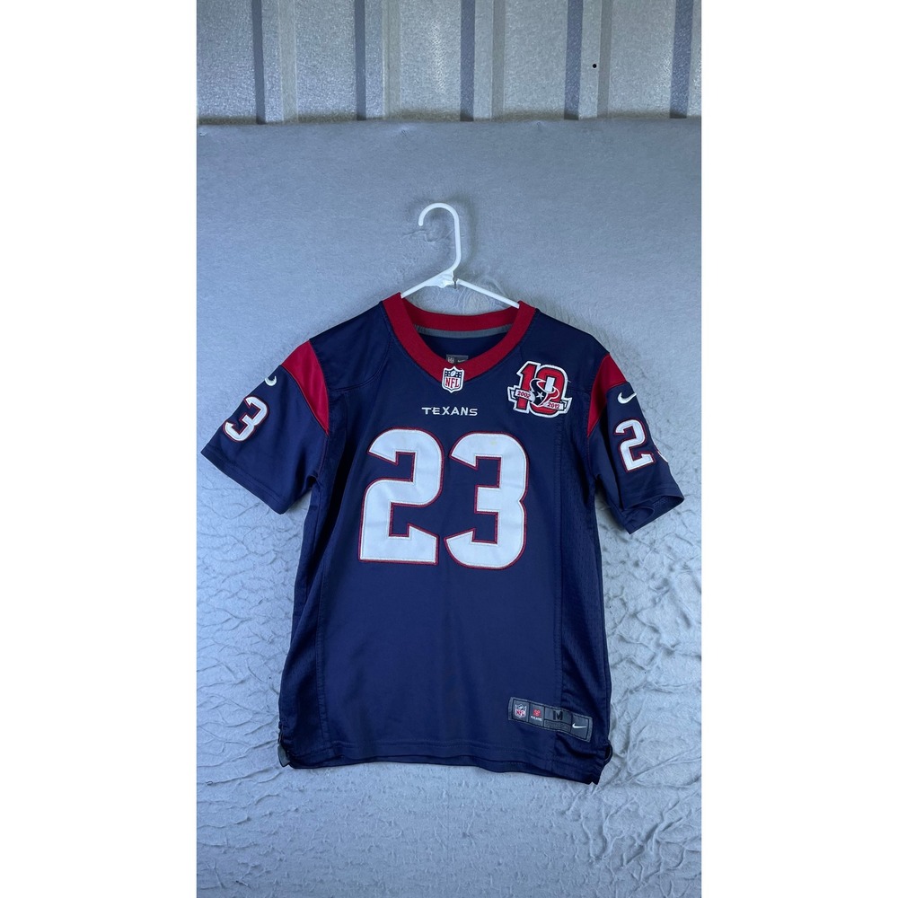 Nike Houston Texans Jersey Kids M Blue Good Arian Foster 23 10th Anniversary